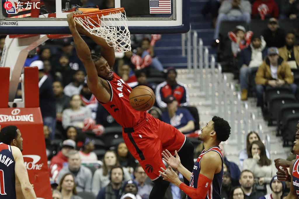 雷霆对阵奇才，伦纳德压制级发挥